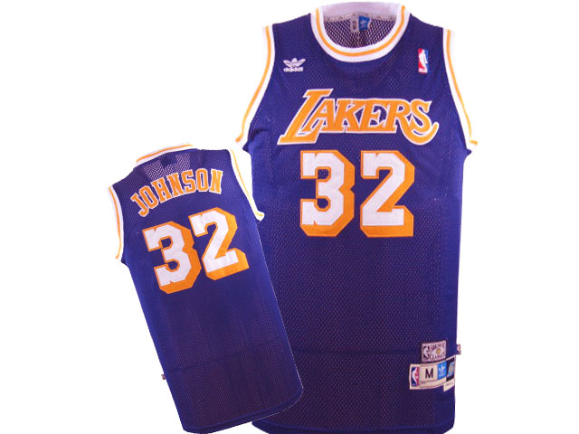 Best sale NBA Los Angeles Lakers 32 Earvin Johnson Retro Swingman Road Adidas Jerseys